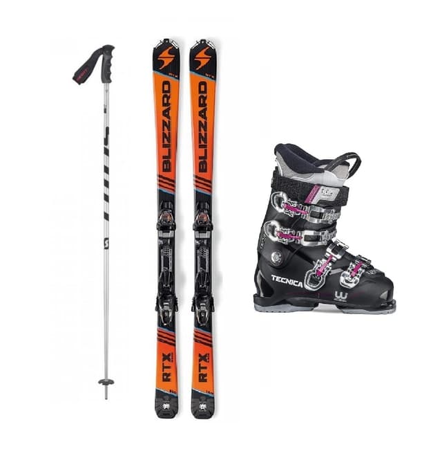 Equipo de esquí completo adulto GAMA MEDIA